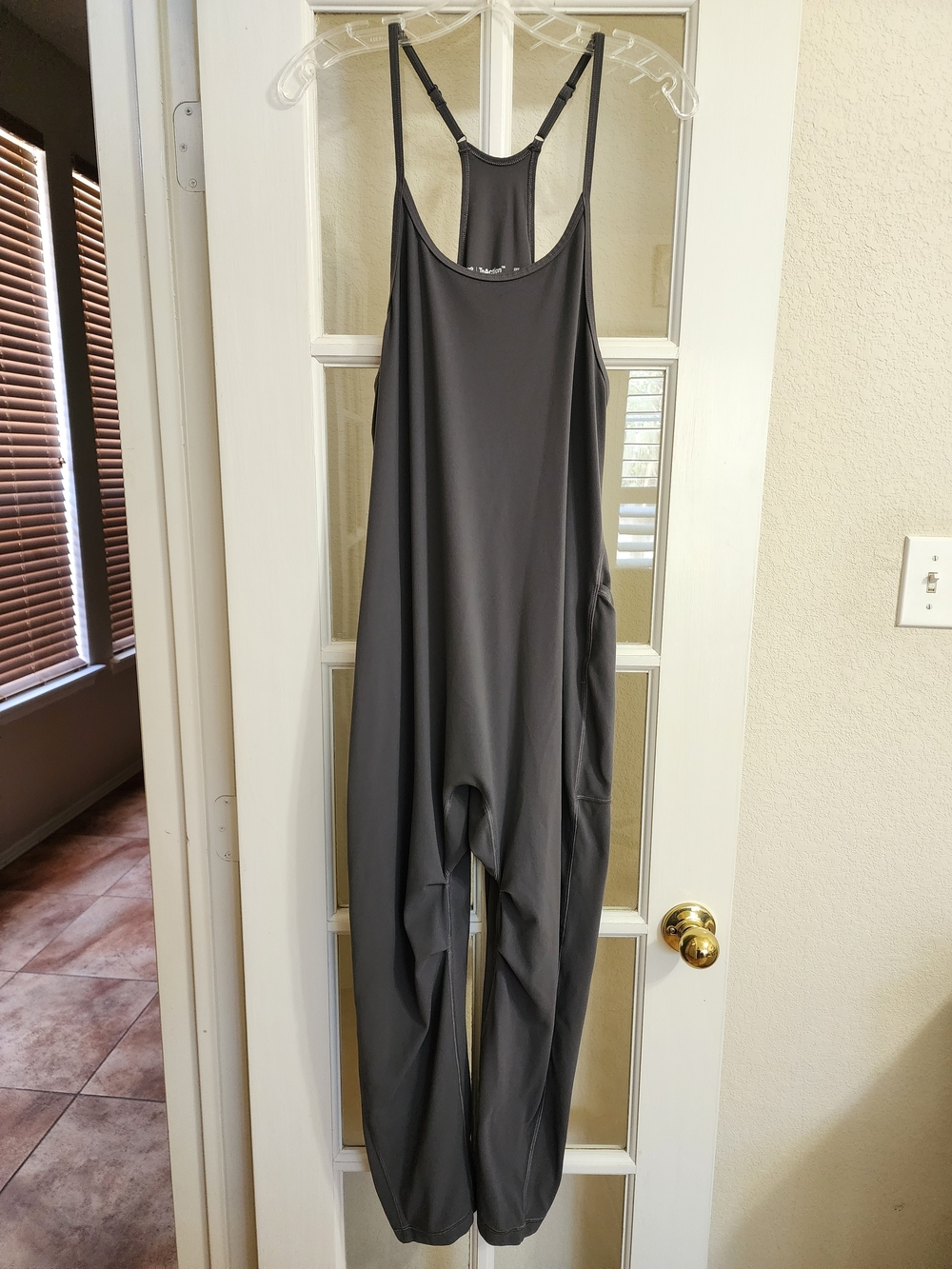 Aritzia TnAction Gray Active Jumpsuit 2XS Racerback Pockets